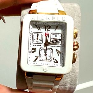Michelle Jelly Watch - White & Rosegold